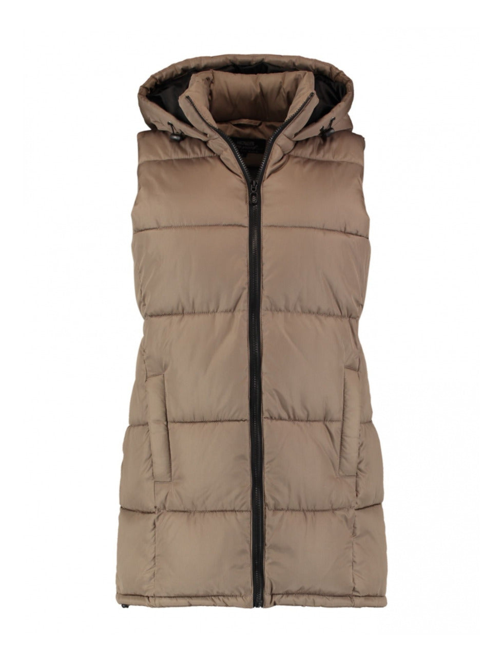 HAILYS : Quilted Gilet - Taupe