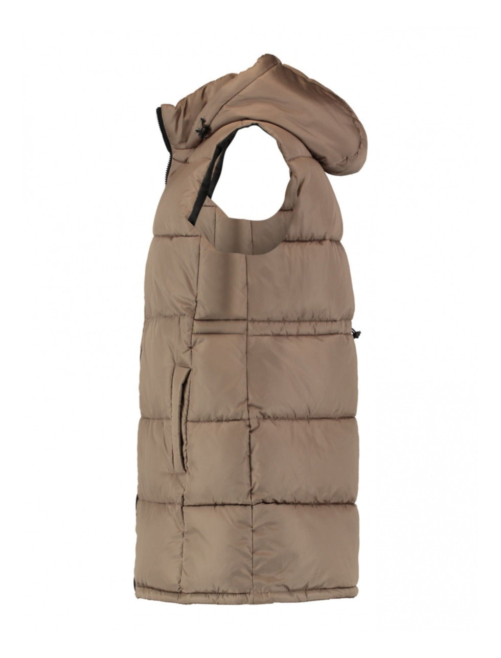 HAILYS : Quilted Gilet - Taupe