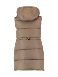 HAILYS : Quilted Gilet - Taupe