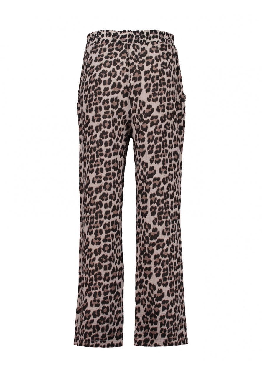 HAILYS : Wide Leg Trouser - Leopard