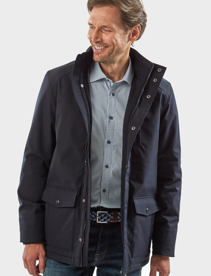 VEDONEIRE Men's Fully Padded Jacket - Navy