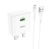 Hoco Single port Quick Charger Set