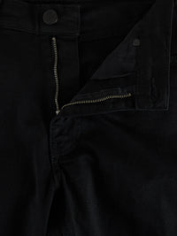 REMUS UOMO : Straight Fit Black Jeans