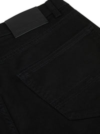 REMUS UOMO : Straight Fit Black Jeans