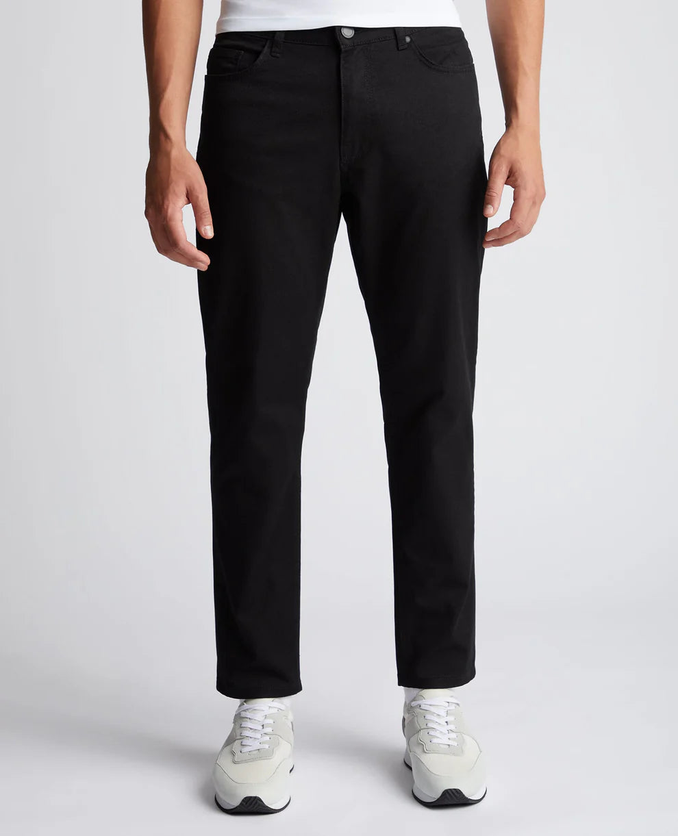 REMUS UOMO : Straight Fit Black Jeans