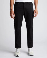 REMUS UOMO : Straight Fit Black Jeans