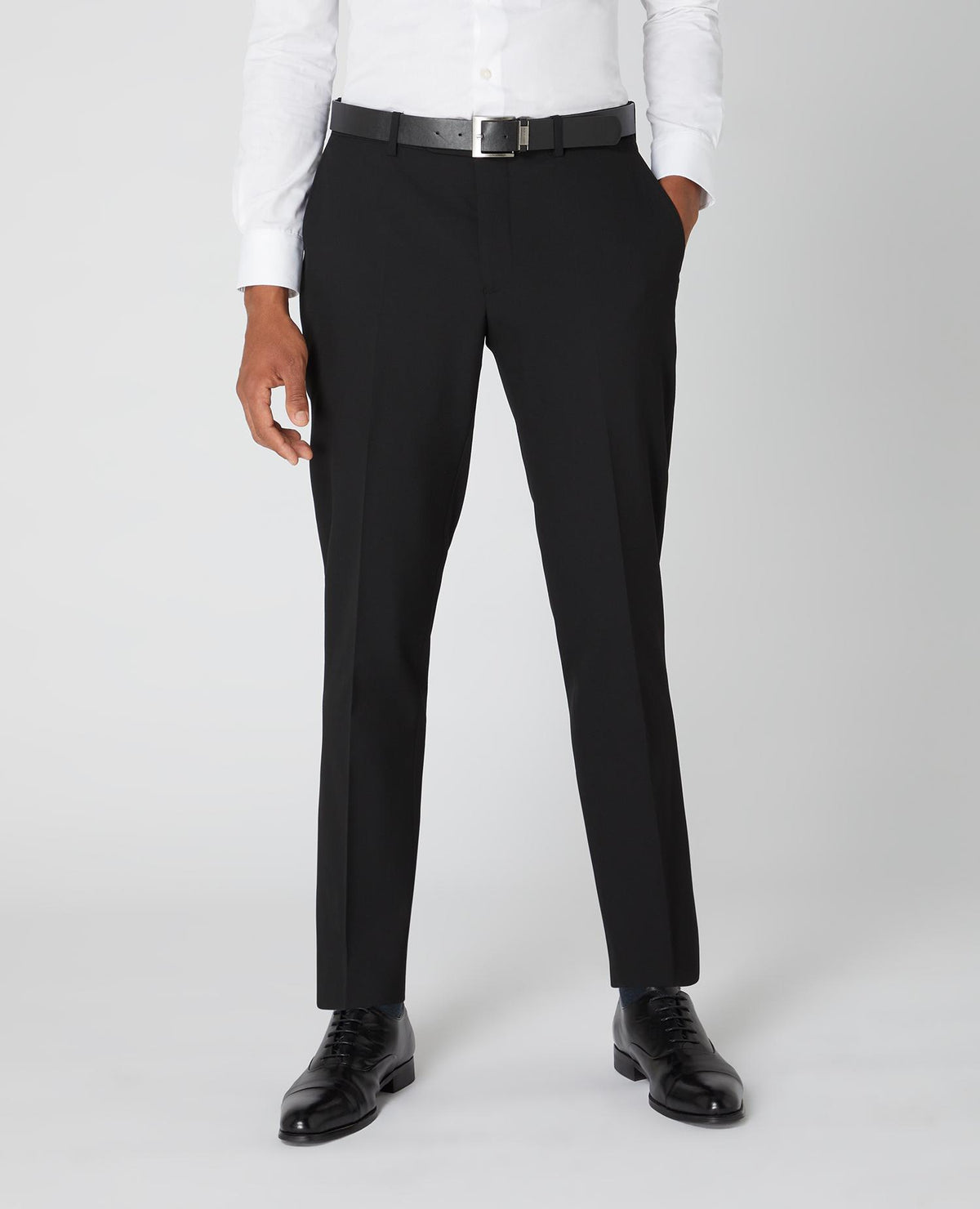 REMUS UOMO : Leroy Black Dress Trousers