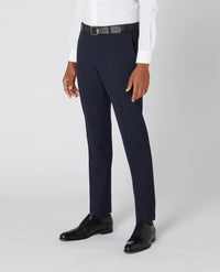 REMUS UOMO : Leroy Dress Trousers with a Belt - Navy