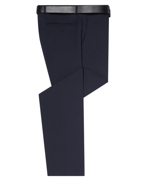 REMUS UOMO : Leroy Dress Trousers with a Belt - Navy