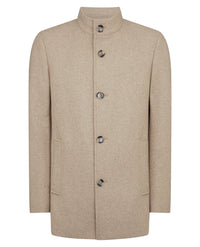 REMUS UOMO Jonah Tailored Coat - Taupe