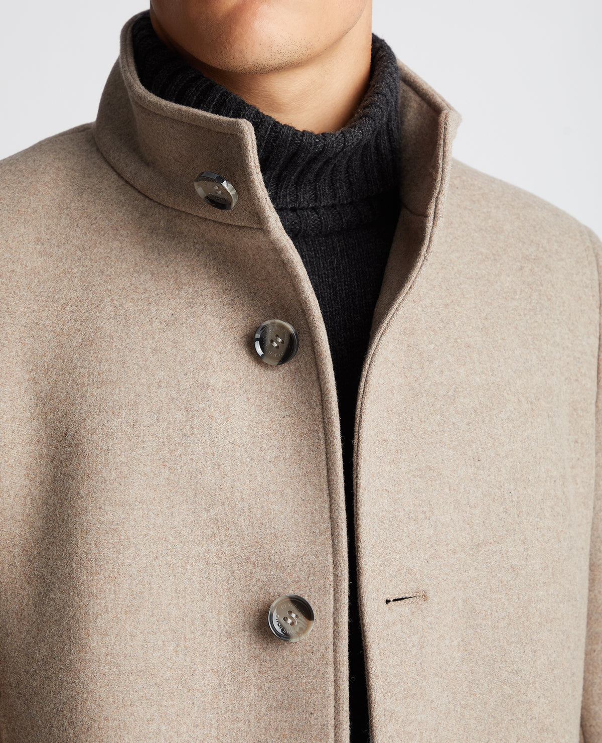 REMUS UOMO Jonah Tailored Coat - Taupe