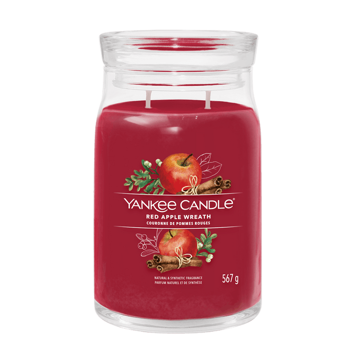 YANKEE CANDLE Red Apple Wreath Large Jar Candle 567g