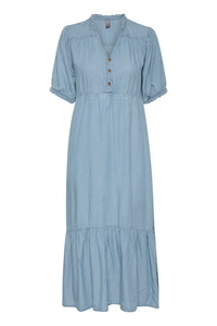 CULTURE : Aurelia Long Dress - Blue