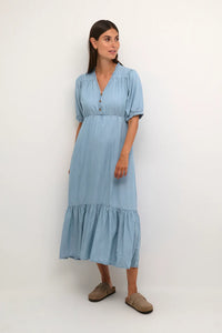 CULTURE : Aurelia Long Dress - Blue