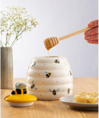 PRICE & KENSINGTON : Sweet Bee Honey Pot & Drizzler 12cm