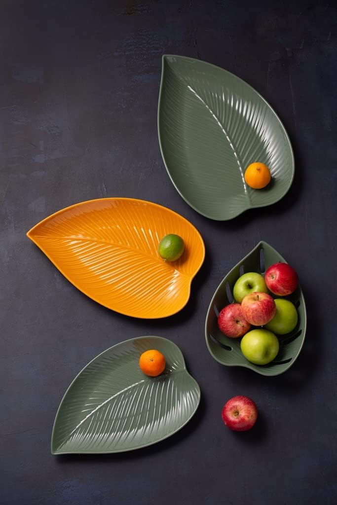 MASON CASH : In The Forest Large Leaf Platter