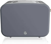 SWAN : 2 Slice Nordic Toaster - Grey