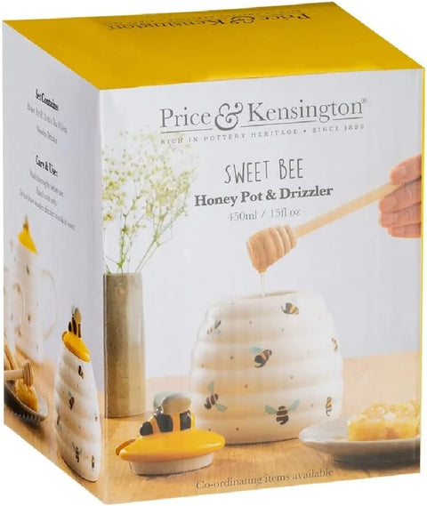 PRICE & KENSINGTON : Sweet Bee Honey Pot & Drizzler 12cm