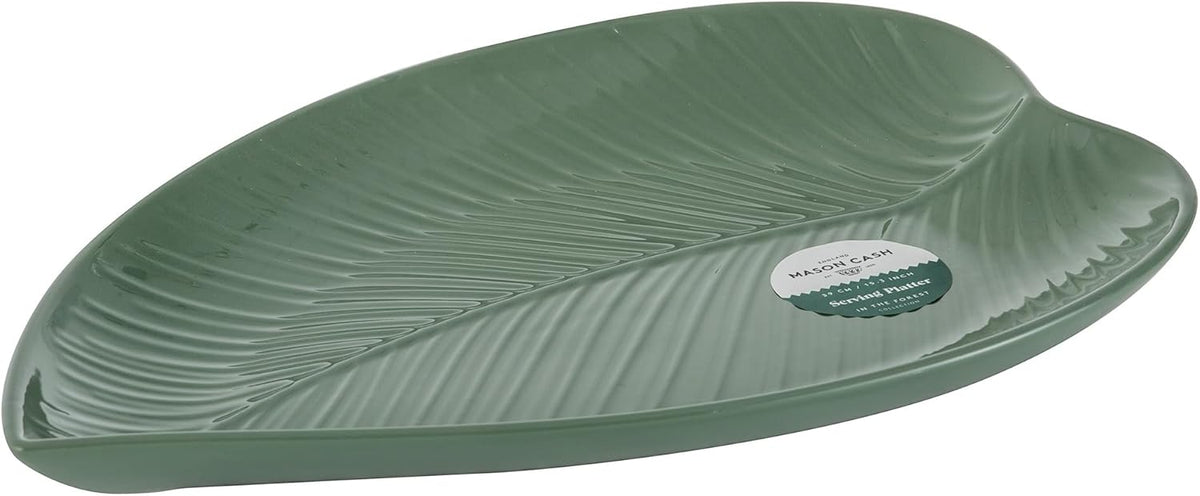 MASON CASH : In The Forest Large Leaf Platter