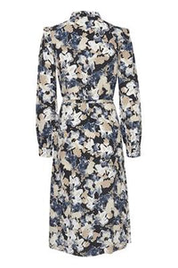 ICHI : Long Sleeve Floral Dress