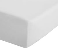 CATHERINE LANSFIELD Easy Iron Percale Fitted Sheet -White