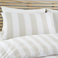 CATHERINE LANSFIELD Cove Stripe Duvet Cover Set - Natural