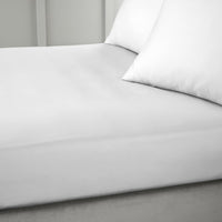 BIANCA : 400 Thread Count Cotton Sateen Fitted Sheet - Dove Grey