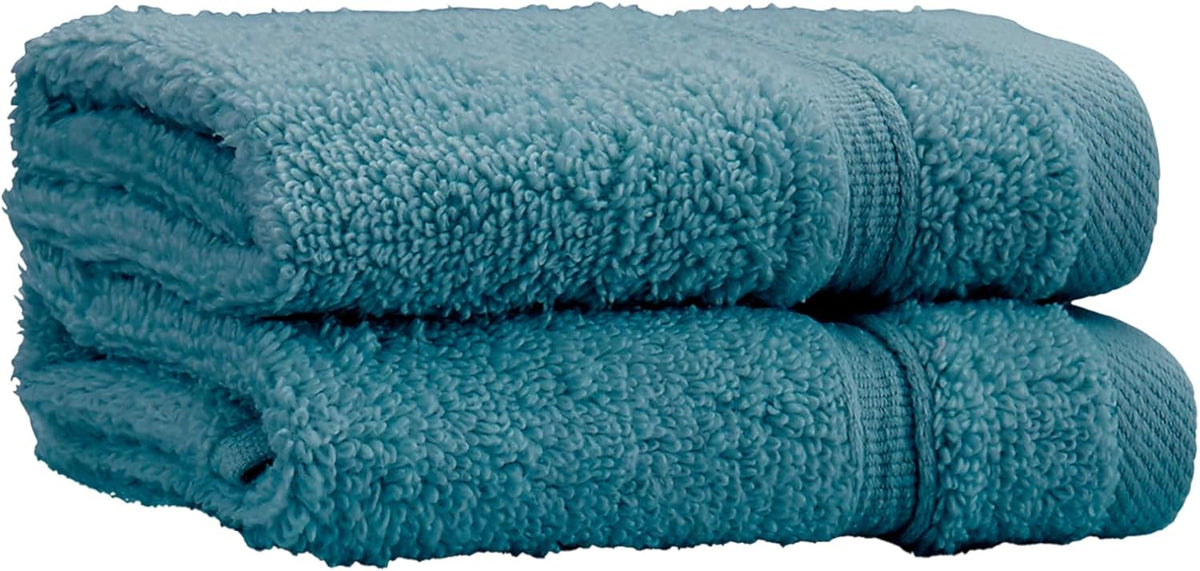 CATHERINE LANSFIELD : Zero Twist Cotton Face Cloth Pair - Teal