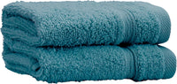 CATHERINE LANSFIELD : Zero Twist Cotton Face Cloth Pair - Teal