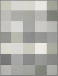 BIEDERLACK : Cotton Home - New Check Salvia Throw - 150x200