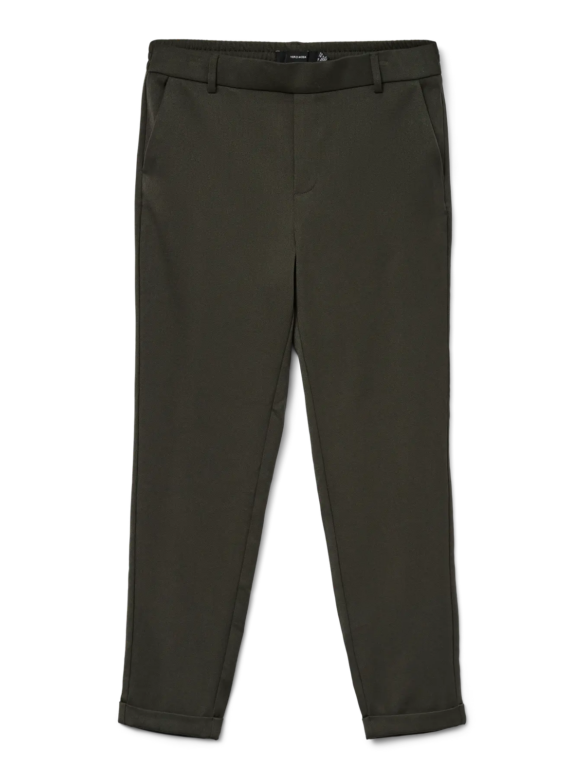 VERO MODA Maya Mid Waist Trousers - Khaki