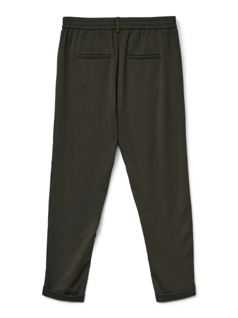 VERO MODA Maya Mid Waist Trousers - Khaki