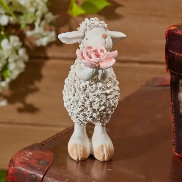 LANGS : Rose Standing Sheep Ornament