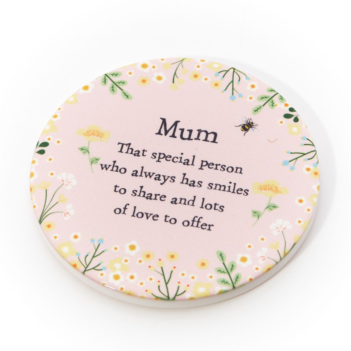 LANGS : Mom Floral Set of 4 Round Coasters in a Box