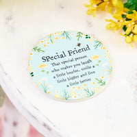 LANGS : Floral Friend Set of 4 Round Coasters in a Box