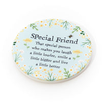 LANGS : Floral Friend Set of 4 Round Coasters in a Box