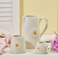 LANGS : Daisy 3D White Mug