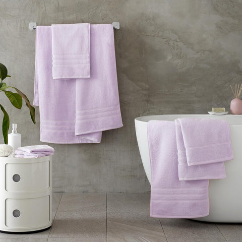 CATHERINE LANSFIELD : Zero Twist Cotton Towel - Lilac (Available in 3 Sizes)