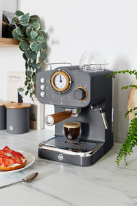 SWAN : Nordic Espresso Coffee Machine - Grey