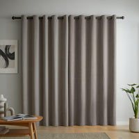 CATHERINE LANSFIELD : Wilson Thermal Blackout Eyelet Curtains - Grey