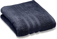 CATHERINE LANSFIELD : Zero Twist Cotton Towel - Navy (Available in 3 Sizes)