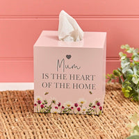 LANGS Floral Mum Wooden Tissue Box 14cm