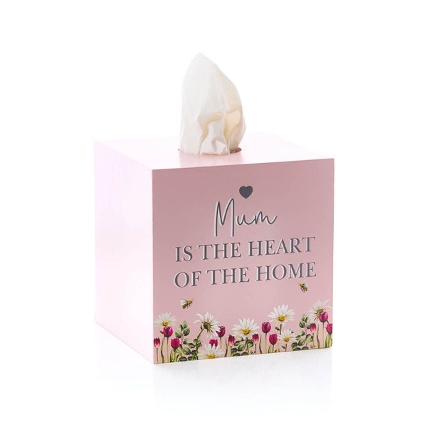 LANGS Floral Mum Wooden Tissue Box 14cm