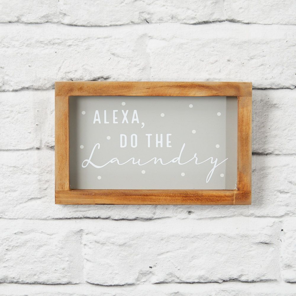 LANGS : Alexa Laundry Framed Plaque