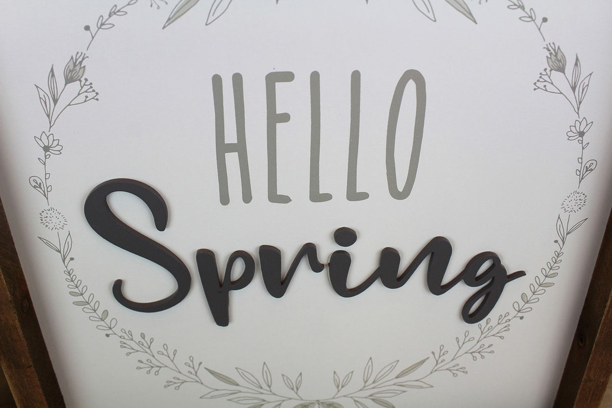 LANGS : Hello Spring Framed Plaque