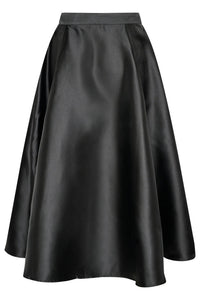 CULTURE Tafta A-Line Skirt with Pockets - Black