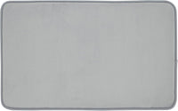 CATHERINE LANSFIELD : Anti-Bacterial Memory Foam Bath Mat - Silver Grey