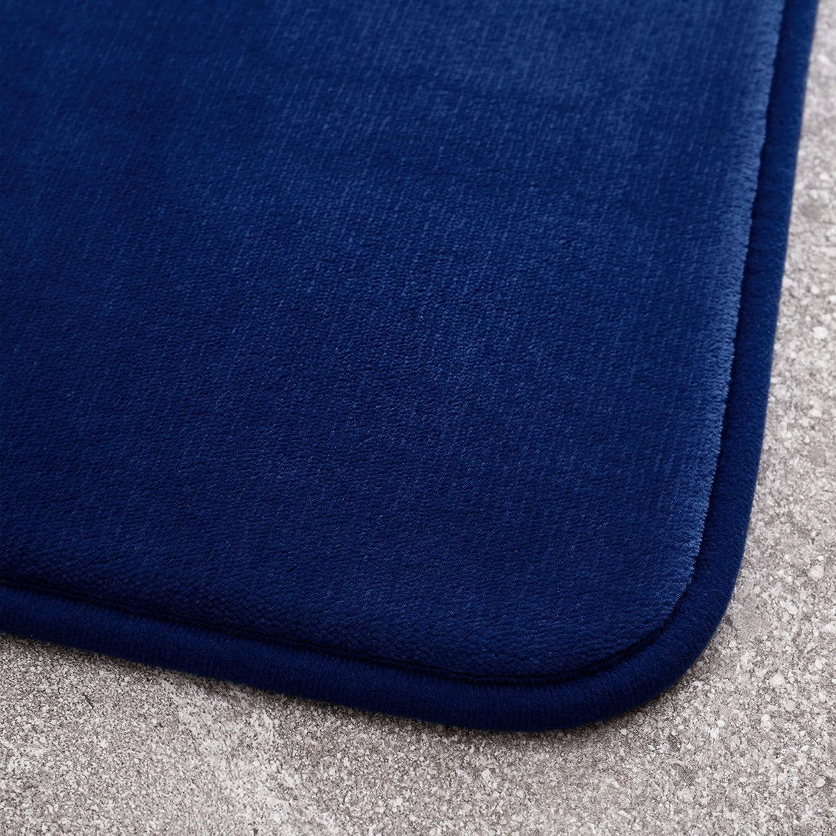 CATHERINE LANSFIELD : Anti-Bacterial Memory Foam Bath Mat - Navy