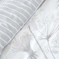 CATHERINE LANSFIELD Meadowsweet Floral Duvet Cover Set - White/Grey