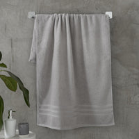 CATHERINE LANSFIELD : Zero Twist Cotton Towel - Silver (Available in 3 Sizes)